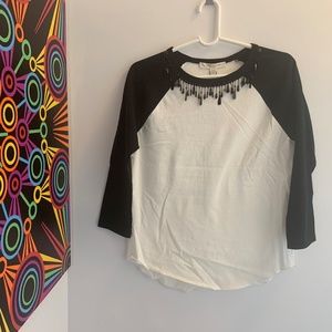 Marc Jacobs beading fake necklace T-shirt, size:S